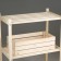 Box wooden for shelves with a depth of 50x25x15 cm
