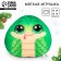 Soft toy "Snake", green, for the New Year