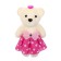 Foam toy "Bear with a butterfly", color mix