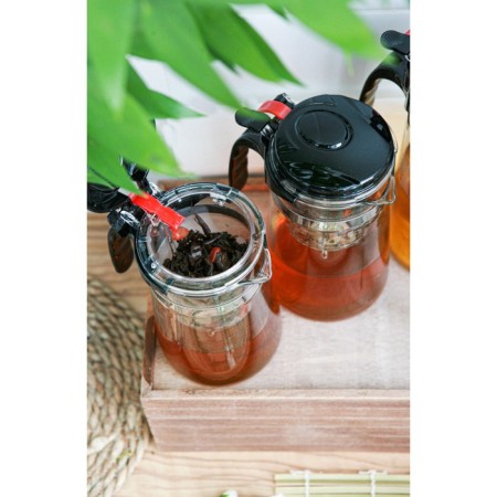 Glass teapot Magistro "Mantana", 750 ml, with plastic sieve-10