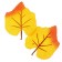 Decor "Autumn sheet" set of 20 pcs., Size 1 pc. - 7 × 10 × 0.2 cm, yellow color