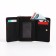 Women's wallet on the button, burgundy color