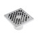 Gag Aflorn AF10710-10, D = 50 mm, vertical, 100x100 mm, brass, chrome