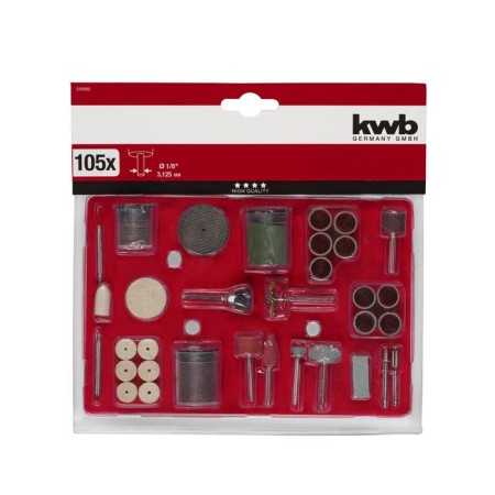A set of equipment for the graver KWB, 106 objects, shank d = 3 mm-1