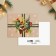 Green Banting Postcard, Fir, 6 x 8 cm, New Year