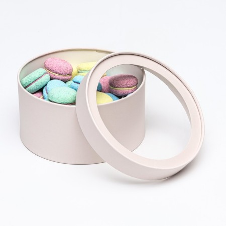 Gift box "Frilly" powder hooked with a window 21 x 11 cm-2