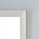 Wall mirror, rectangular white 38.8x68.8x2.5cm