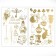 Set "Golden Tattoos for Real Magic", 2 sheets in a set