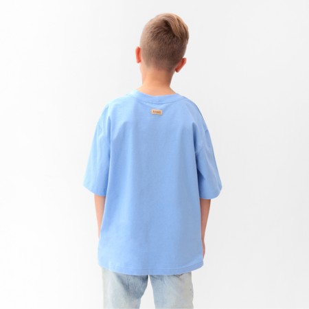 T -shirt Children's Minaku, Blue color, height 128 cm-3