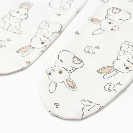 Children's sliders, white/bunnies, height 68-2
