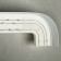 Three -cereal cornice "Ultracompact. Grace silver ”, 160 cm, with a decorative bar 7 cm, patina white