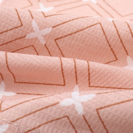 Towel 35x60cm crosses, pink, waffle, 120 g/m, HL100%-2