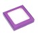 Self -charged box with a lilac window, 16 x 16 x 3 cm