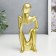 Souvenir Polystone "Abstraction - expectation" gold 19x6x8 cm
