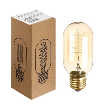 Incandescent lamp Vintage "Sobe Spiral", T45, 40 W, E27, 230 V, 113x45 mm, warm white 98409-1