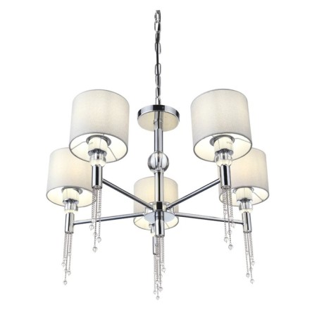 Suspended EVOLUCE lamp. Sle105173-05. Primma. 5x60 watts, E27, 65x65x48 cm, chromium color-11