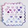Cookie box, confectionery packaging with PVC lid, I love you, 21 x 21 x 3 cm