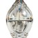 Sconces A3808/1W WT+CR white/chrome/Crystal 1x40W E14 26x12x31cm