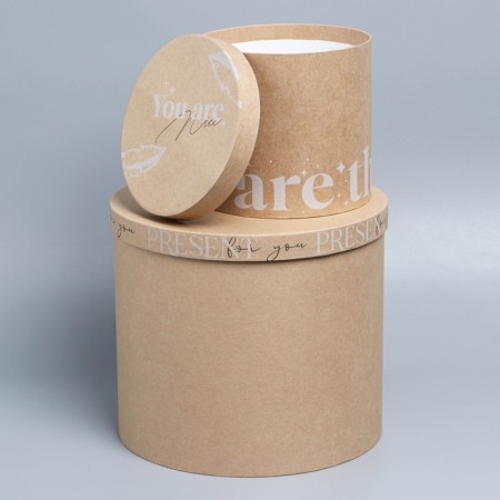Set of boxes 5 in 1, gift packaging, “Kraft”, 13 x 13.5–19.5 x 23 cm-3
