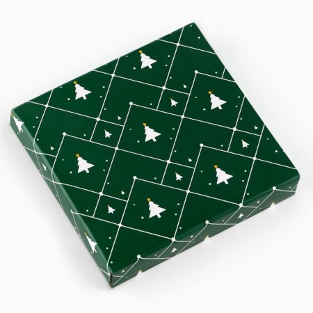 New Year! New Year's ceramic stand for a tea bag "Christmas tree", 8.7 x 8.5 cm, white color-2