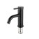 Sink mixer "RMS" SUS128BL-001F, pour 130 mm, stainless steel, black