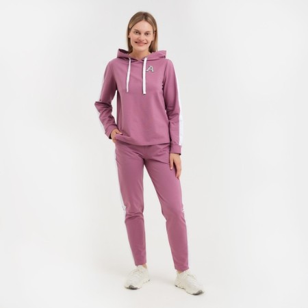 Women's costume (sweatshirt/trousers) Charlotte, dry rose, size 48