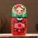 Nesting doll "green scarf with sundress" 18cm, 5 puppet, manual painting