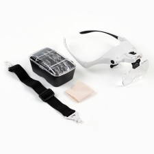 Binocular-binocular lupa 1-3x, with backlight, 5 lenses included, 3 AAA