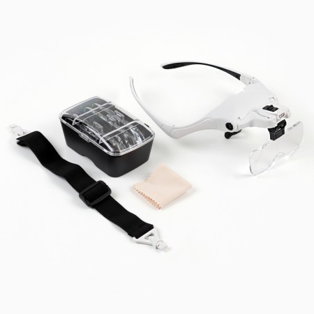 Binocular-binocular lupa 1-3x, with backlight, 5 lenses included, 3 AAA