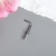 Metal hook (set 40 pcs) silver 2.5x0.5 cm, mix