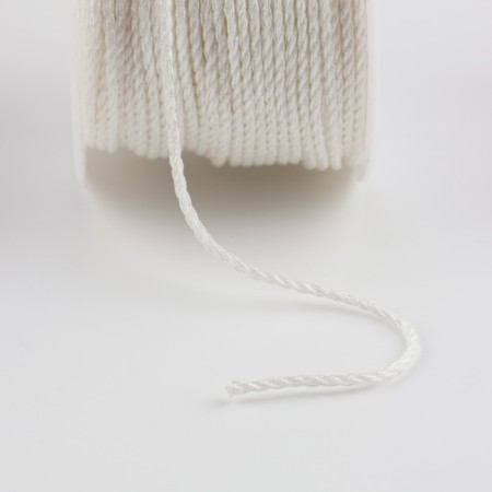 Thread for weaving, d = 2 mm, 25 ± 1 m, white color-2