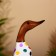 Souvenir "Duck in multi -colored peas" wood 27 cm