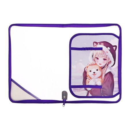 Labor folder A4, 325 x 230 x 25 mm, lightning around, folding bar, plastic, PTR-1, calligrata "Korea"-4