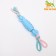 A toy-leaf on a rope with balls "videos", mix of flowers