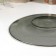 Desser plate Basilico. Lava Grey, D = 17 cm, gray color