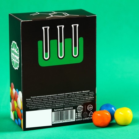 Chewing gum “Your parents, by chance, not chemists” in the box, 60 g. (18+)-3