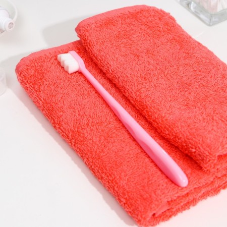 Superjugous toothbrush, 10,000 bristles, ribbed, pink-1