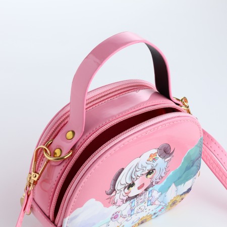 Bag's bag with lightning, pink color-2