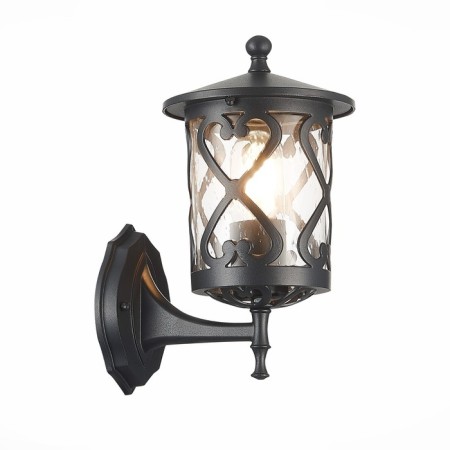 Street wall lamp ST LUCE. SL085.401.01. Lorne. 1x60 W, E27, 15.5x28 cm, black color-8