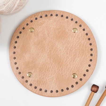 The basis for knitted products to the leatherette "Round. Vintage" mix 15x15 cm-1