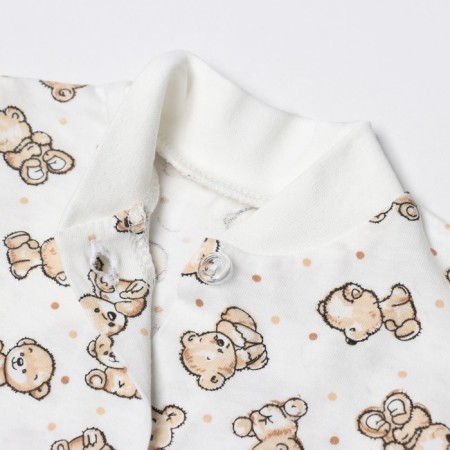 Baby blouse, beige color/bears, height 56 ​​cm-1