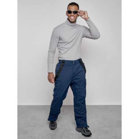 Semi-combinezone ski insulated male winter, size 48, dark blue color-17