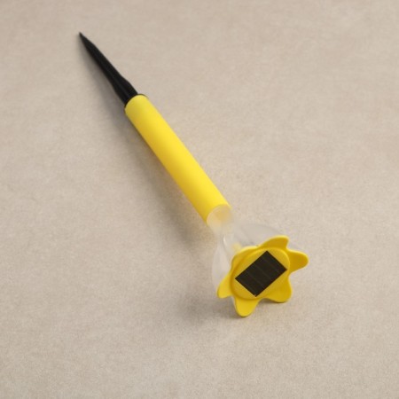 Garden lamp on the sunny battery "Yellow flower", 6 × 29 × 6 cm, 1 led, white glow-4