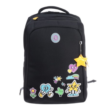 School backpack, 39 x 26 x 17 cm, Grizzly, ergonomic back, + keychain-2