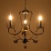 Sandra chandelier 3XE14 40W black and gold 51x51x52-110 cm Bayerlux