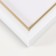 Photo frame Plastic Gallery 10x15 cm, 636461 white with gold (plastic screen)