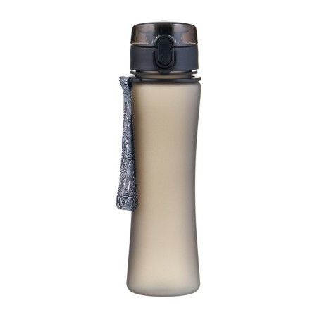 Water bottle, with a drinker, 600 ml, black-1