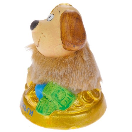 Ceramics Figure "Dog with ruble" 6x4.5x7 cm-2