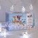 Garland “thread” 4 m with nozzles “ball with a pattern”, IP20, transparent thread, 20 LED, white glow, 8 modes, 220 V