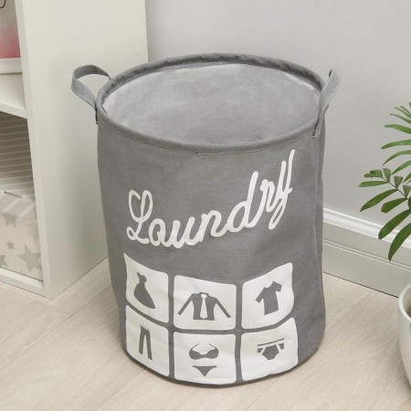 Besstal basket "Big washing", 35 × 45 cm, gray color-1